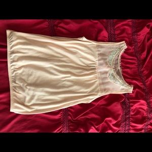 Pink faux collar top